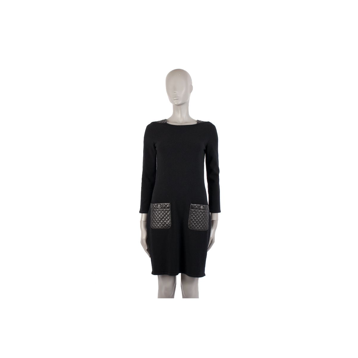 Chanel Long-Sleeve Fitted Casual Dress