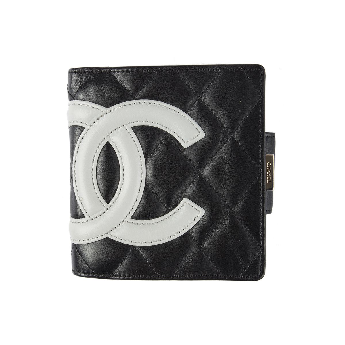 chanel black lambskin wallet on chain
