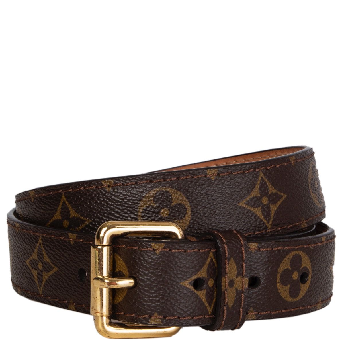 Louis Vuitton - Authenticated Belt - Leather Green for Men, Very Good Condition
