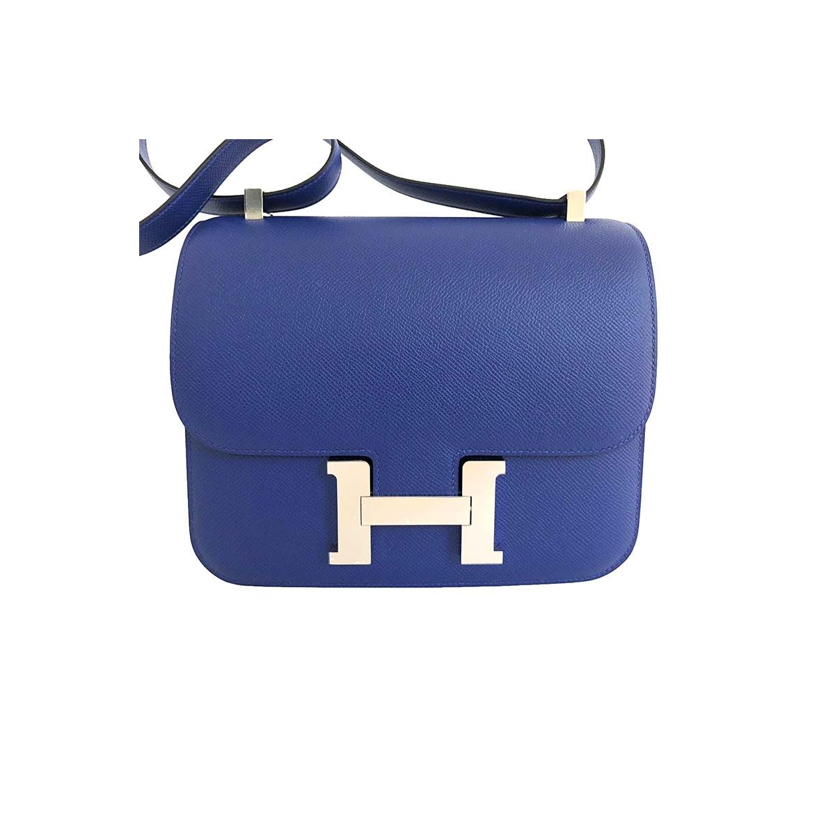 Hermes 'Bleu Electrique Constance 24' Shoulder Bag