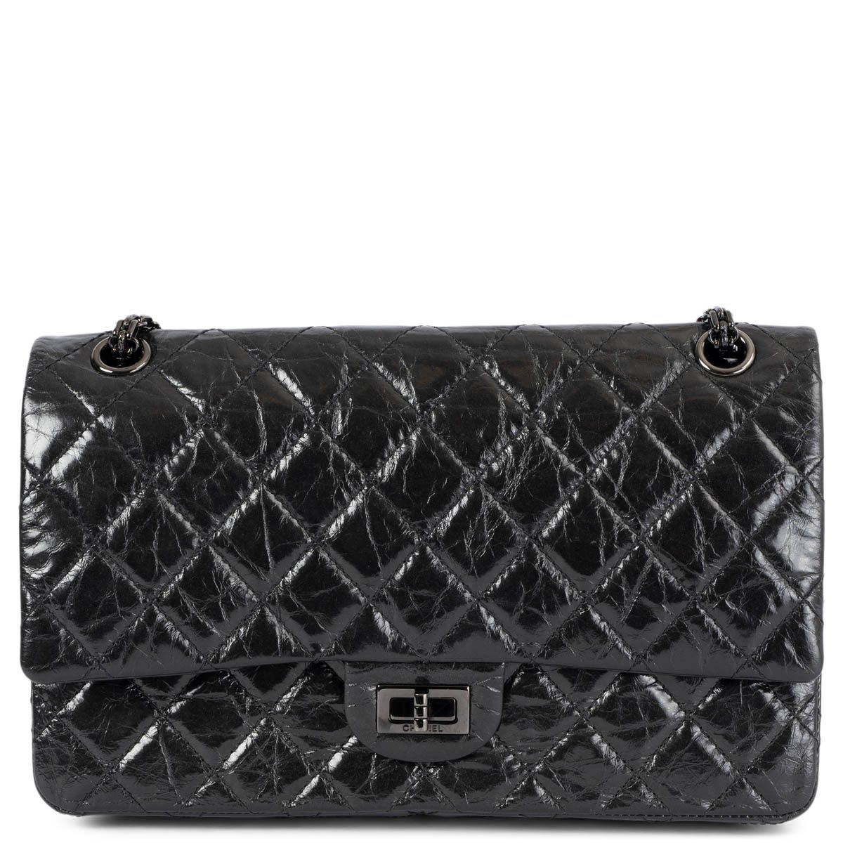 Chanel Bi-color Mini Rectangle, Patent, Black/Red SHW - Laulay Luxury