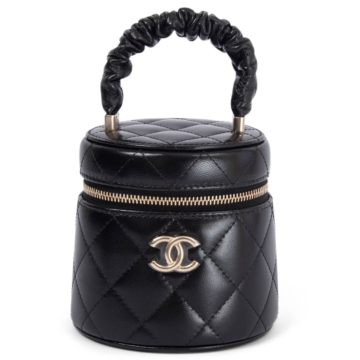 Chanel Vanity Case Beige  Black  Designer Bag Hire