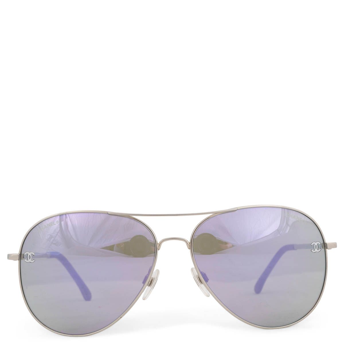 Chanel 4189 Pilot Sunglasses Titanium Lavender