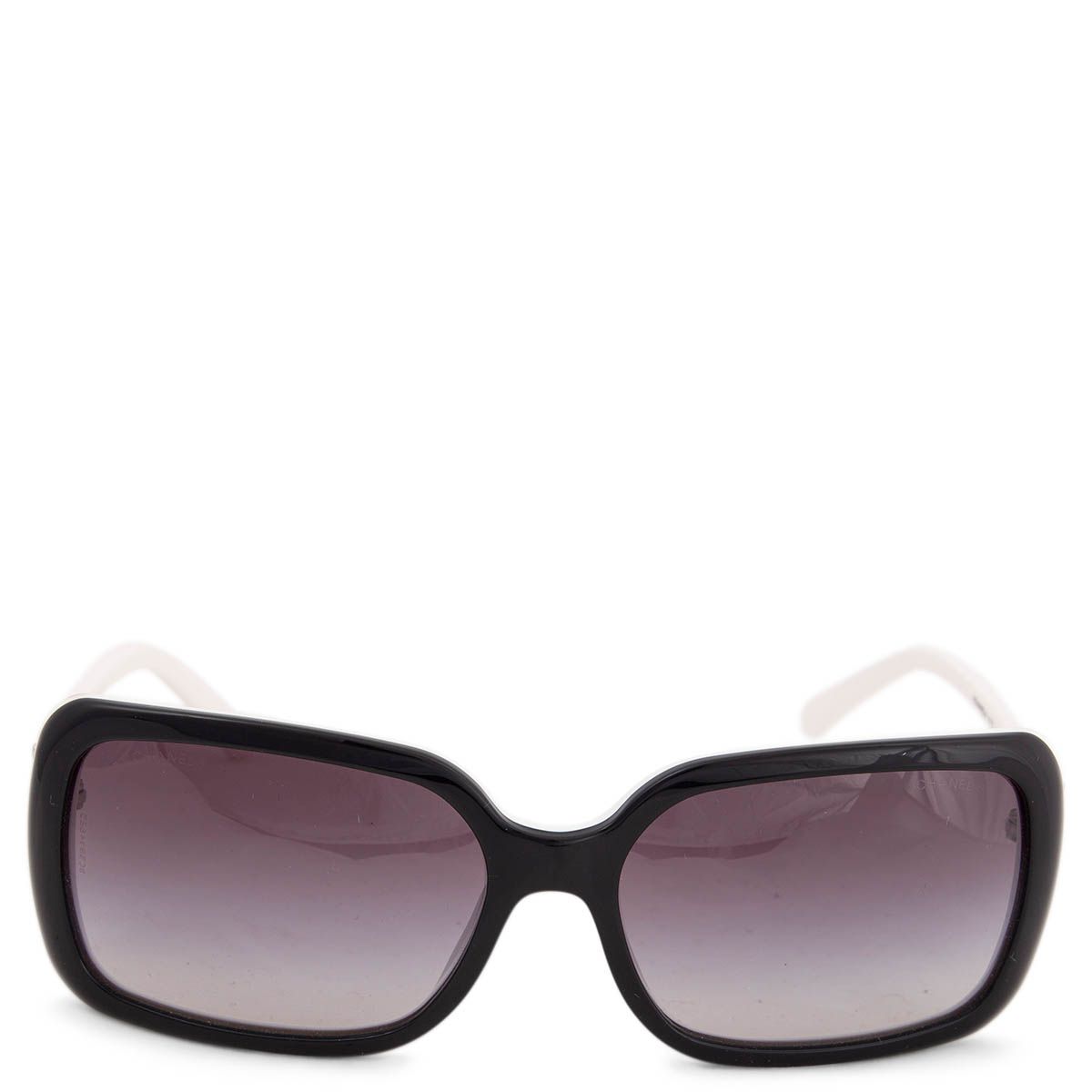 Chanel 5175 Logo Sunglasses Black/White
