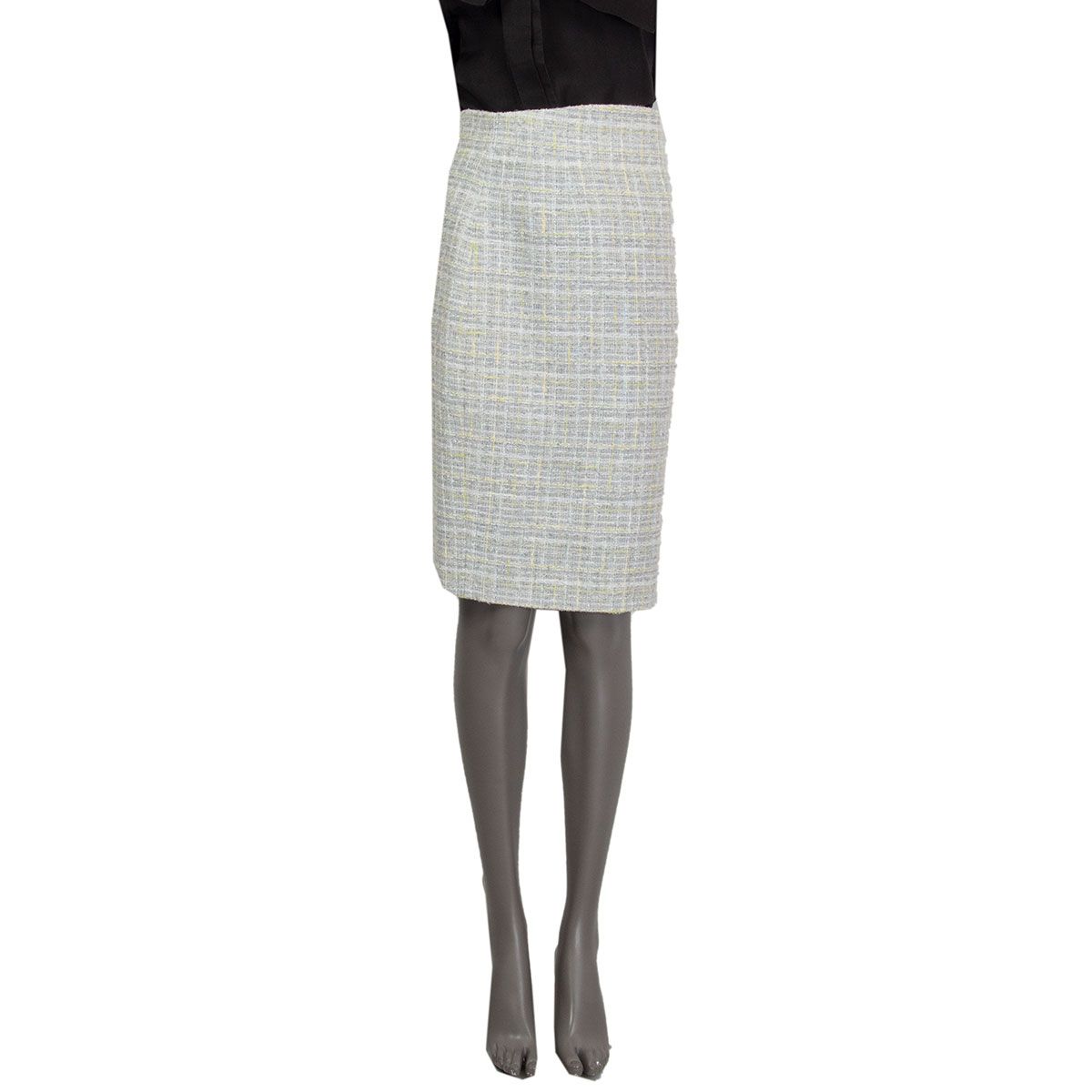 Straight Cotton Custom Skirt  Light Grey  Uniform Edit