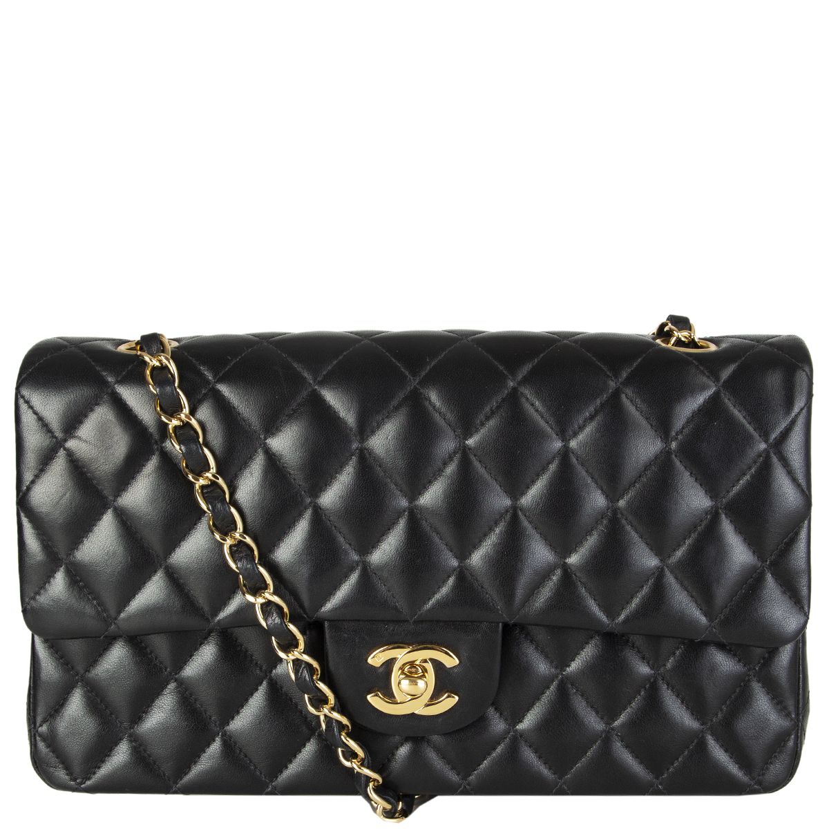 Chanel Vintage Small Quilted Flap Bag Midnight Blue/Gold