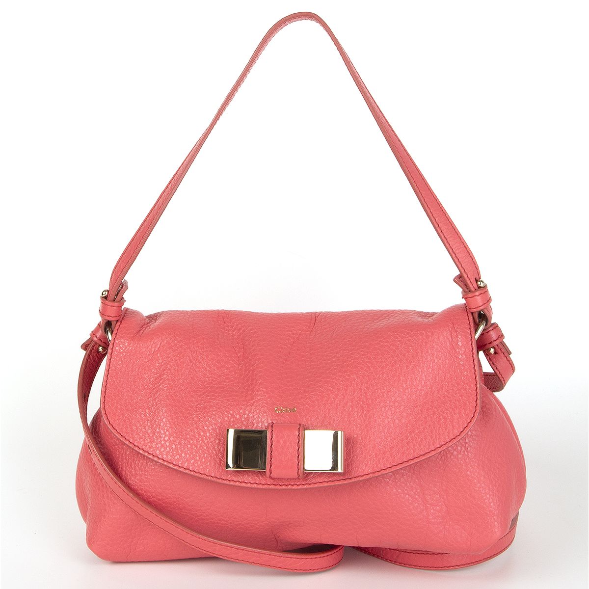 Chloé 'Lily' Shoulder Crossbody Bag Pink Bubblegum Leather
