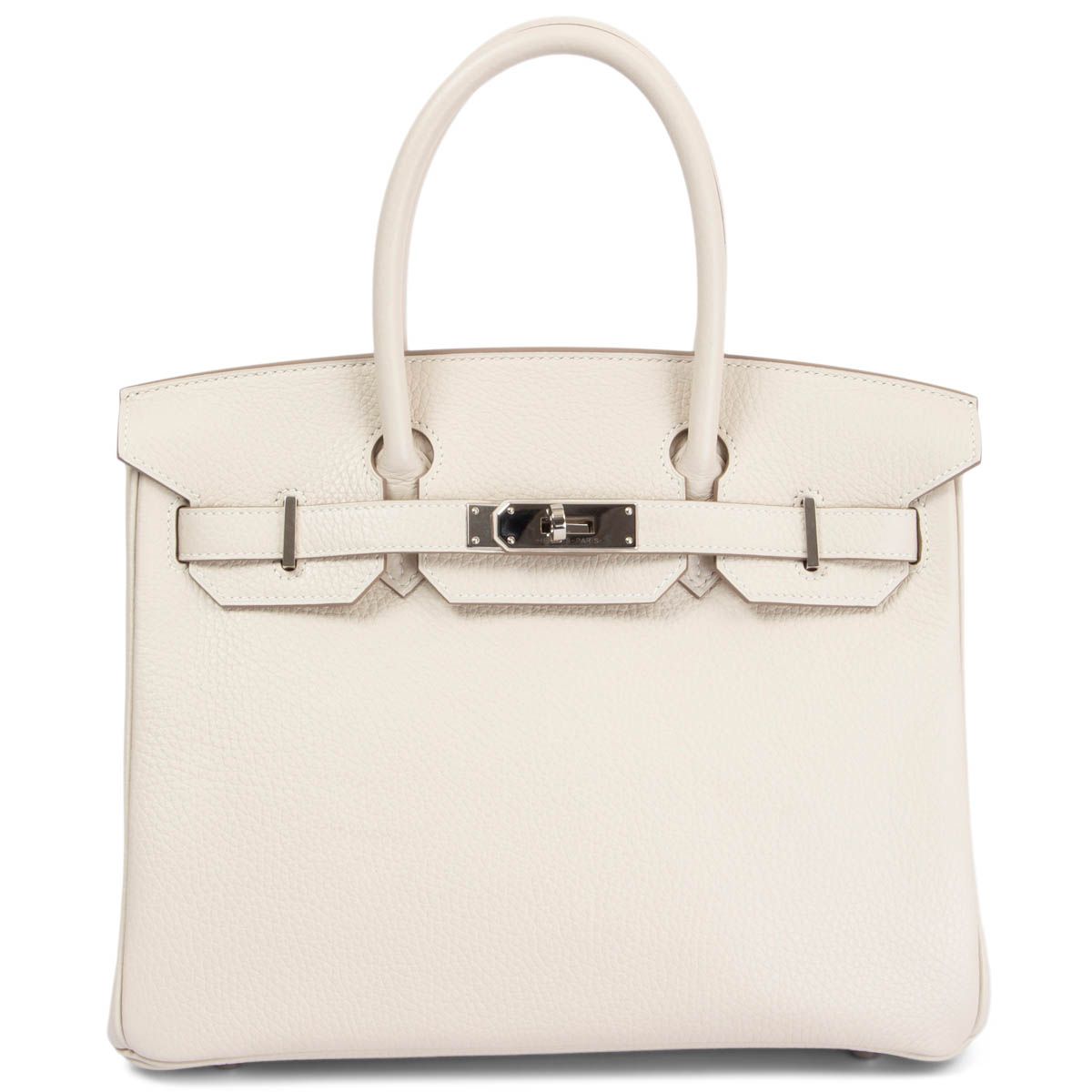 Hermès Birkin 30 Bag Craie Togo Ivory White Leather Phw