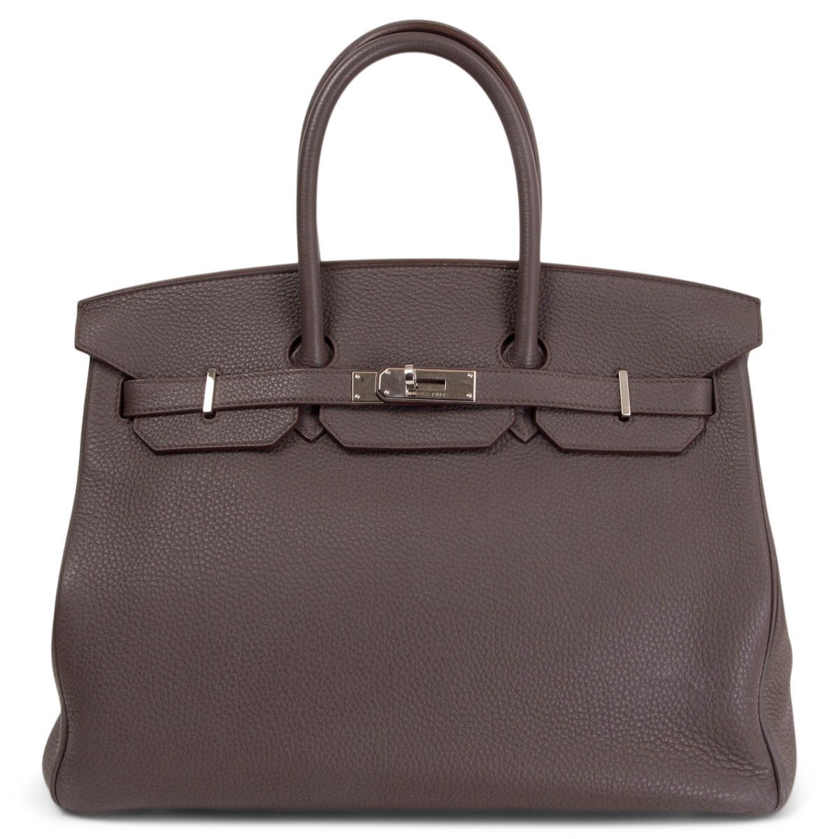 Hermès Birkin 35 Etain Grey Veau Togo Leather