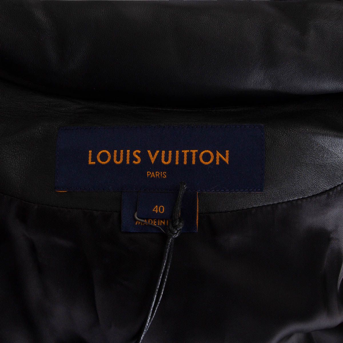 Louis Vuitton Monogram Flower Leather Down Jacket