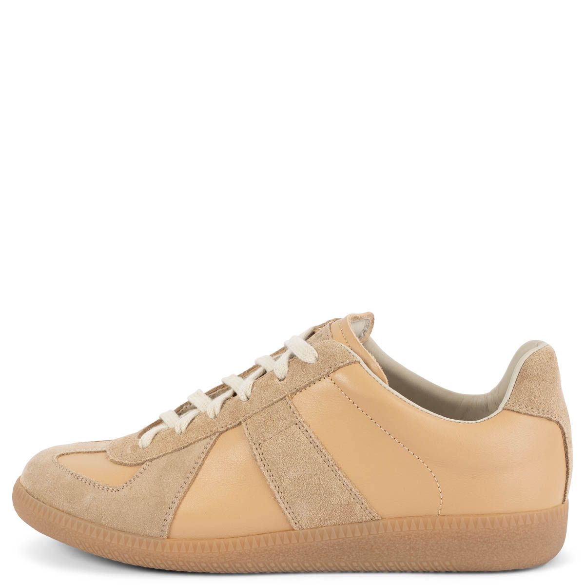 Maison Martin Margiela Replica Sneakers 38 Beige Leather Taupe Suede