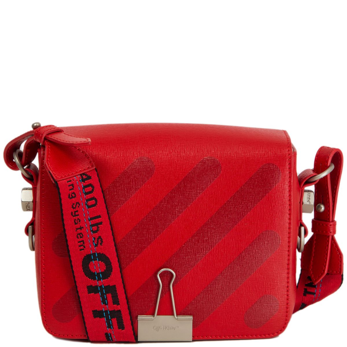 Off-White™ Coral Red Mini Flap Bag for SS20