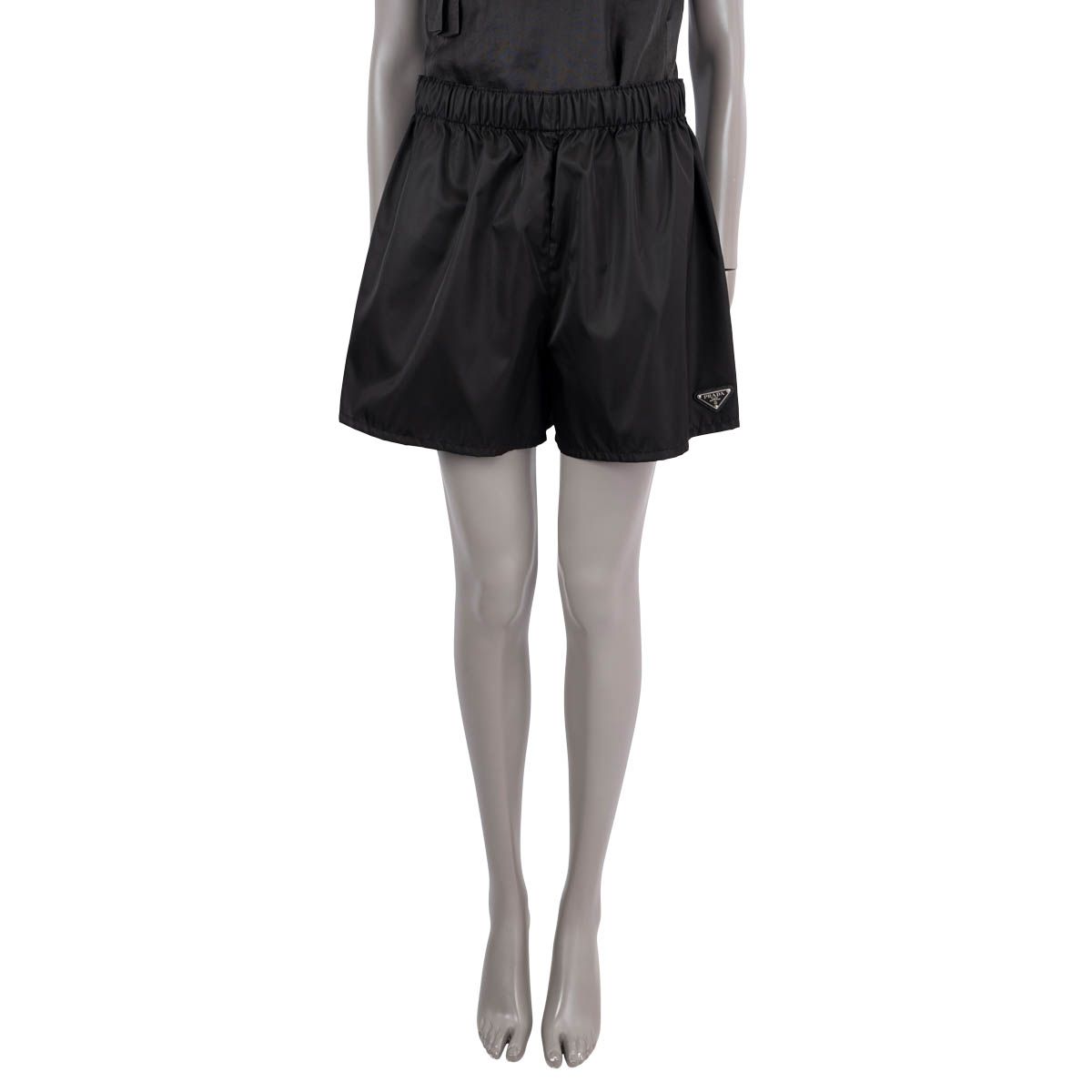 Prada Re-Nylon High-Waisted Shorts Black