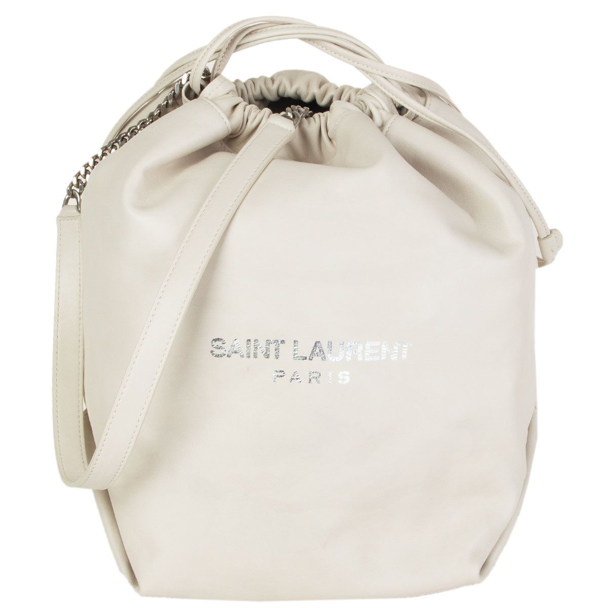 Saint Laurent 'Teddy Leather' Bucket Bag
