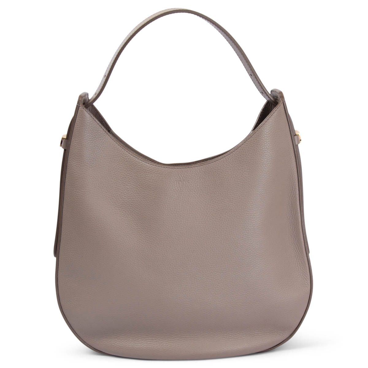 CELINE Belt Bag Micro Leather Gray Women W 24cm Japan [Used]