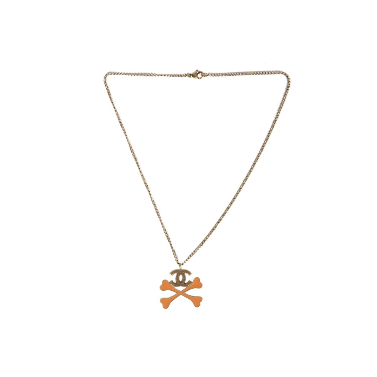 Top 51+ imagen chanel crossbones necklace