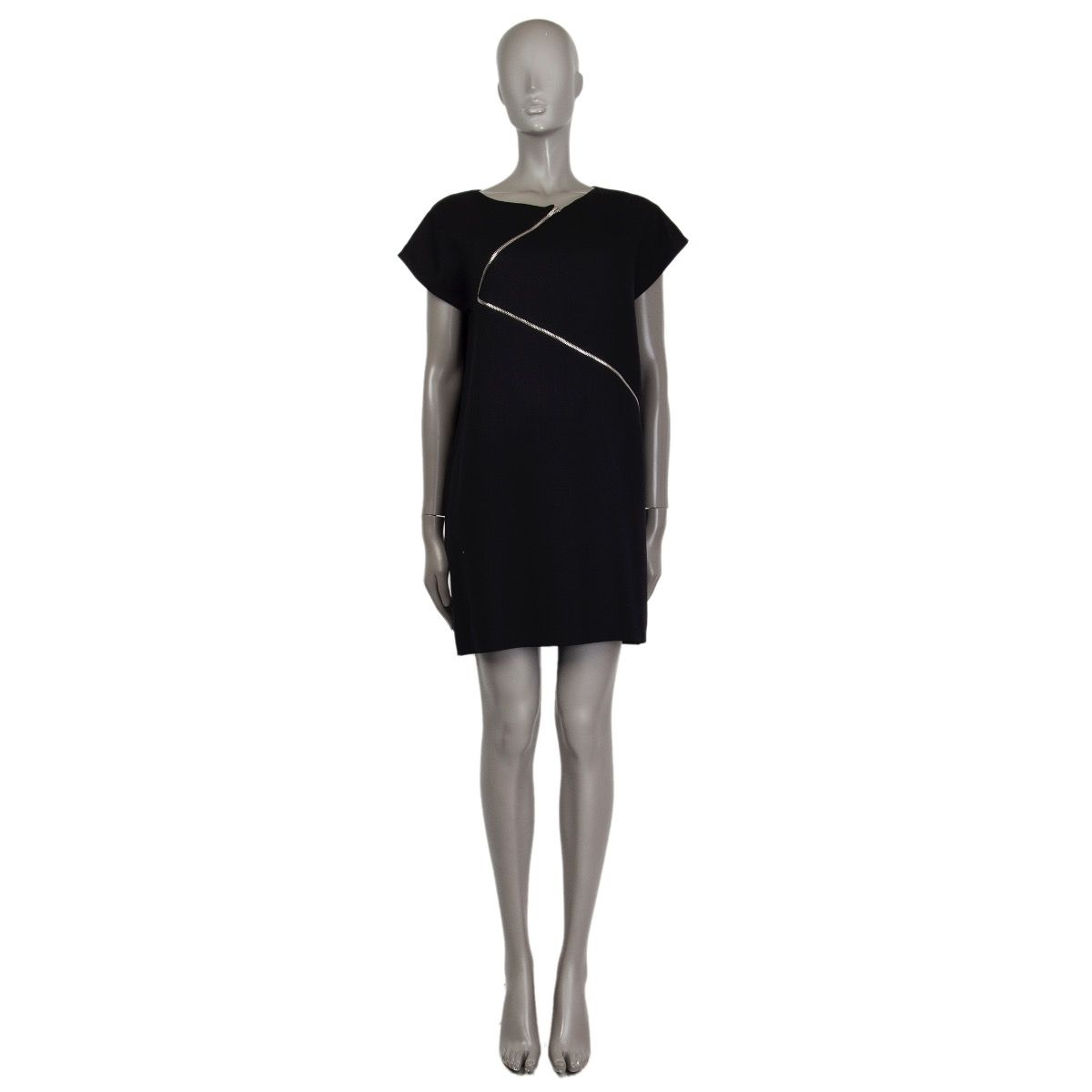 Saint Laurent Asymmetrical Zipper Dress