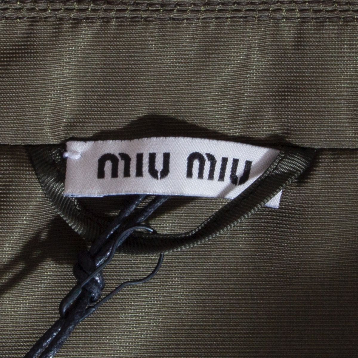 Miu Miu Wide-Sleeve Cropped Zipper Jacket