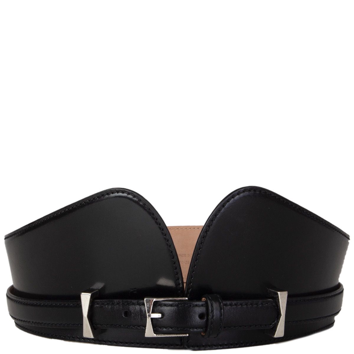 Alexander McQueen Bridle Leather High Waist Belt