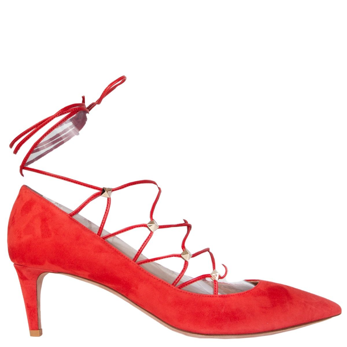 Awaken Forbedring passage Valentino Studded Lace-Up Pumps