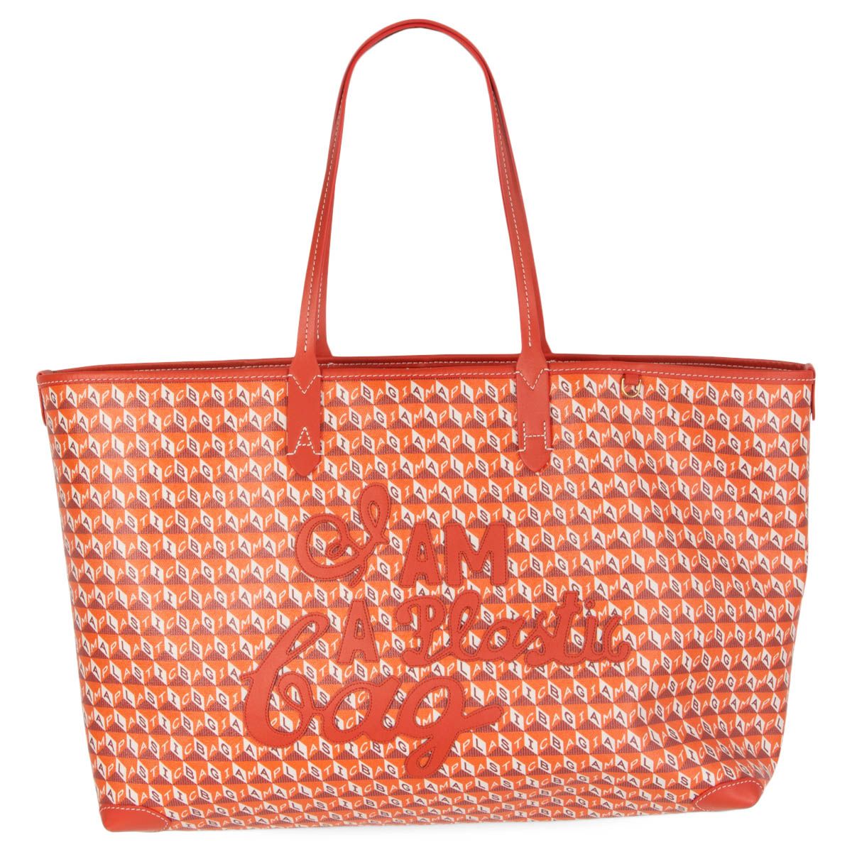 Anya Hindmarch 'I Am A Plastic' Tote Bag Orange