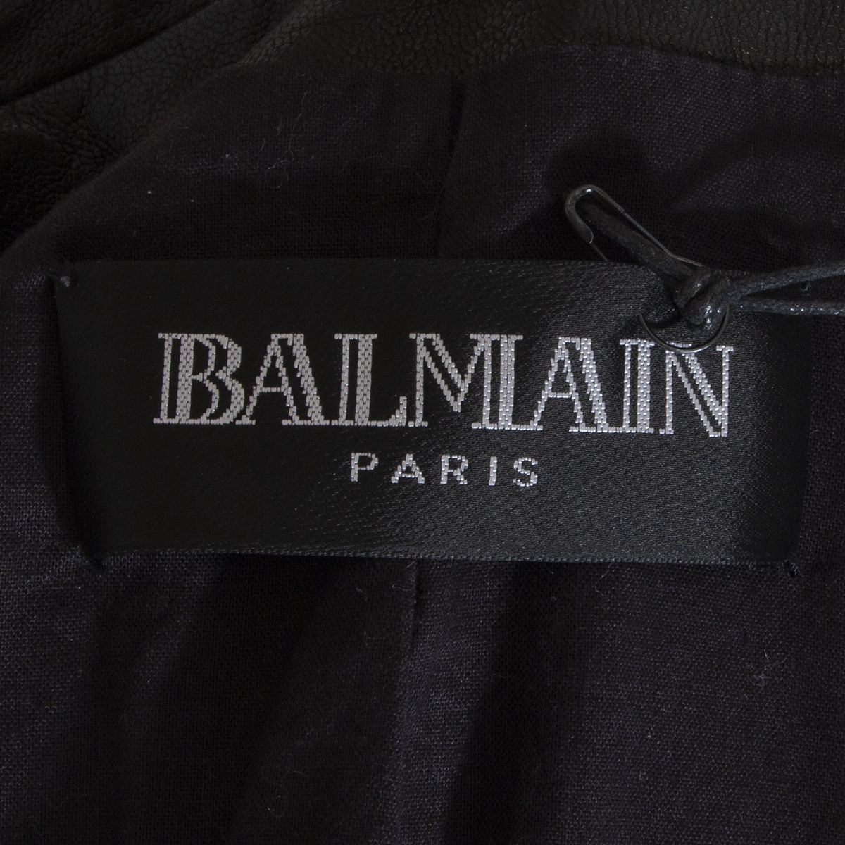 Balmain Double-Zipper Biker Leather Jacket