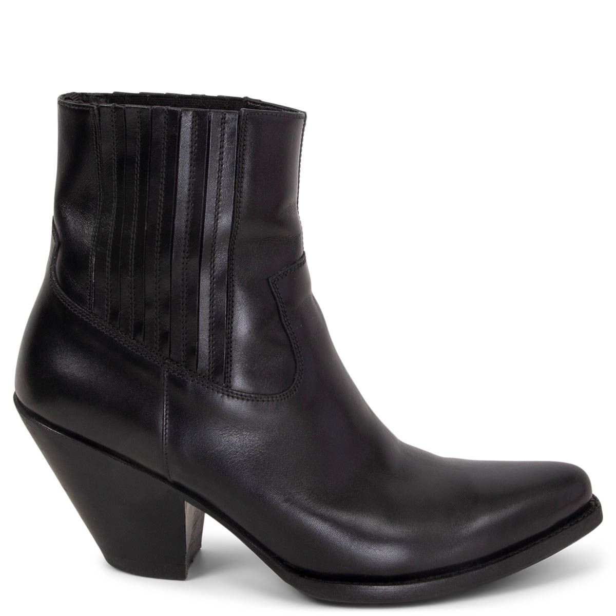 Celine Berlin 80 Boots Black Leather