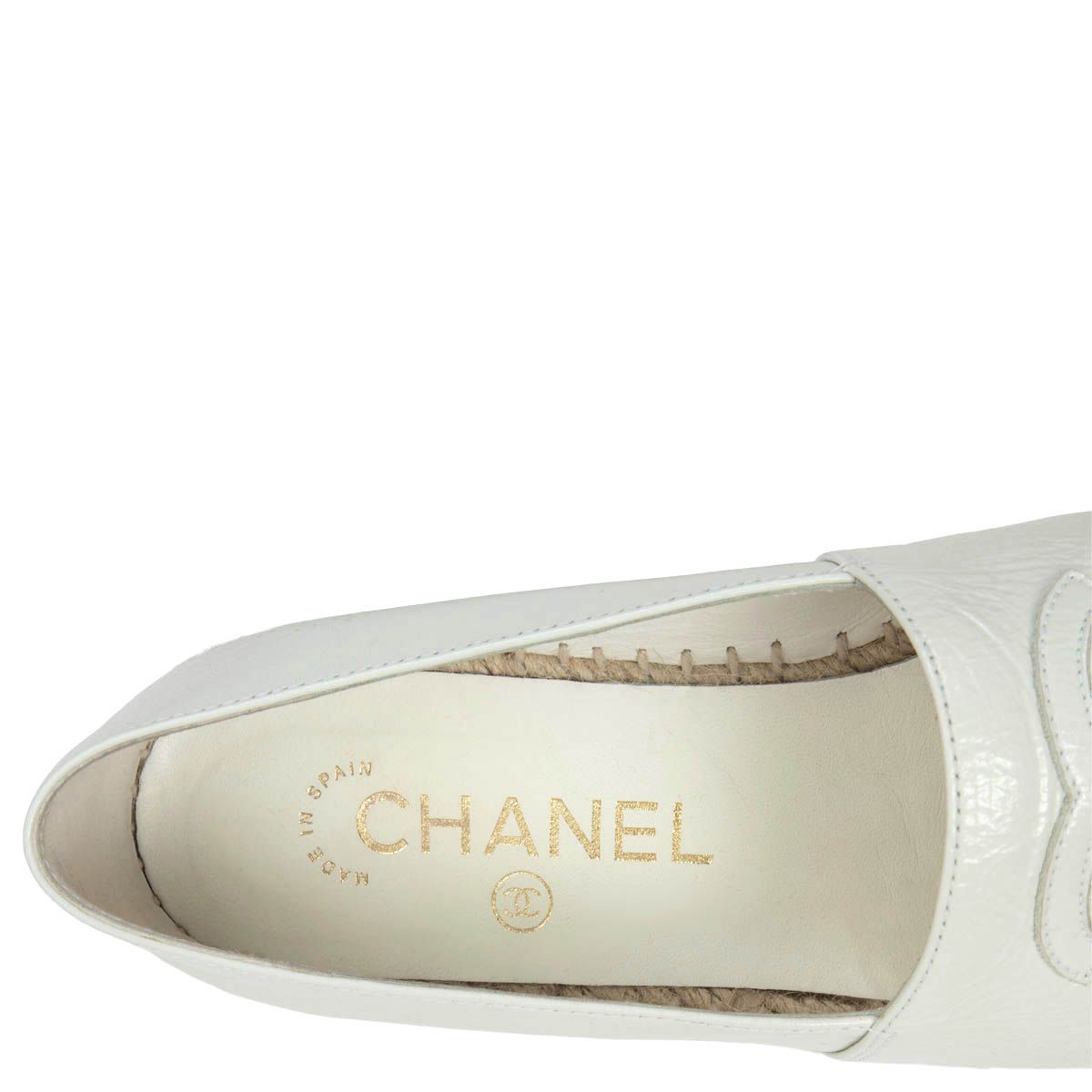 Chanel CC Espadrilles White and Black 37  STYLISHTOP