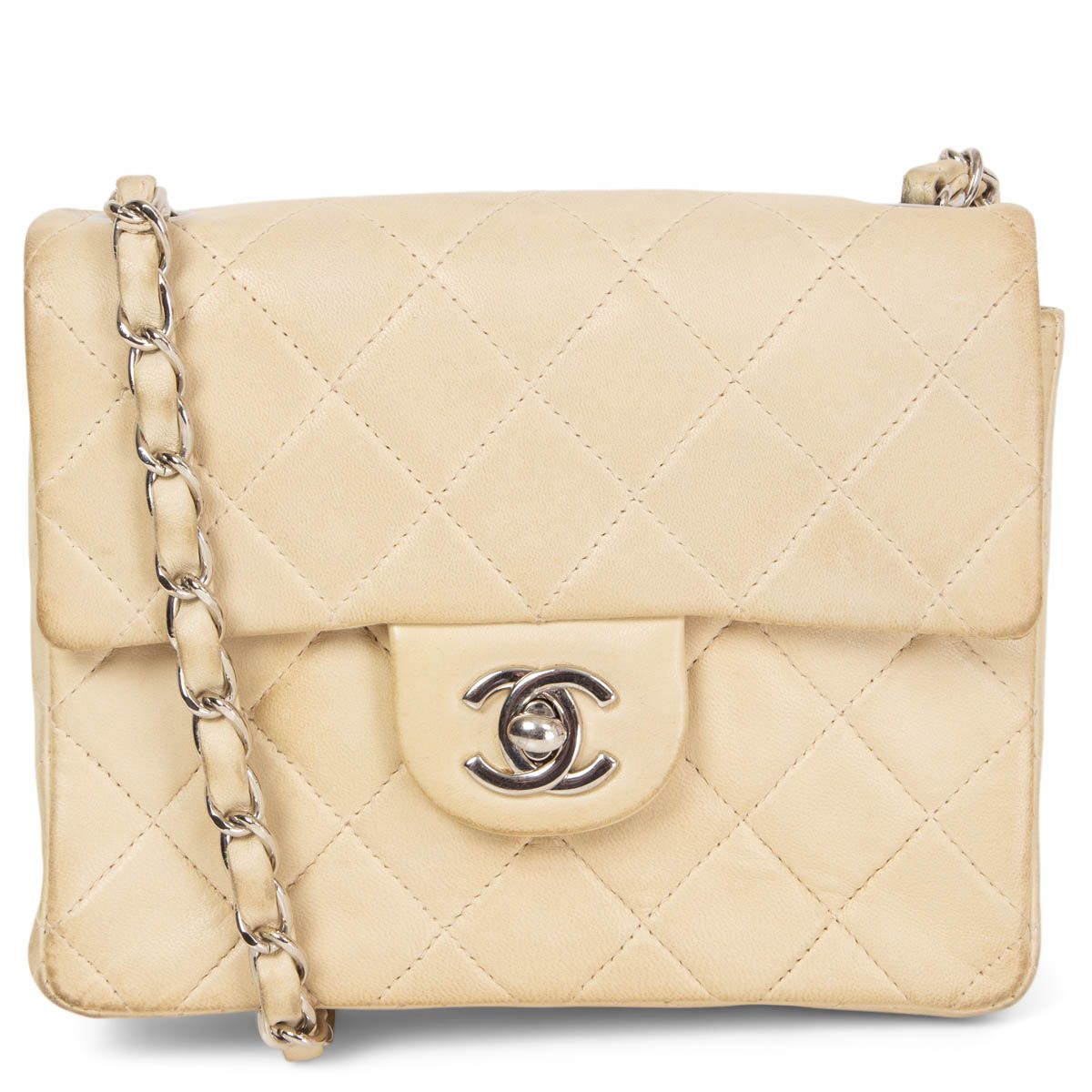 Chanel Black Caviar Square Classic Mini Flap Bag GHW  Boutique Patina