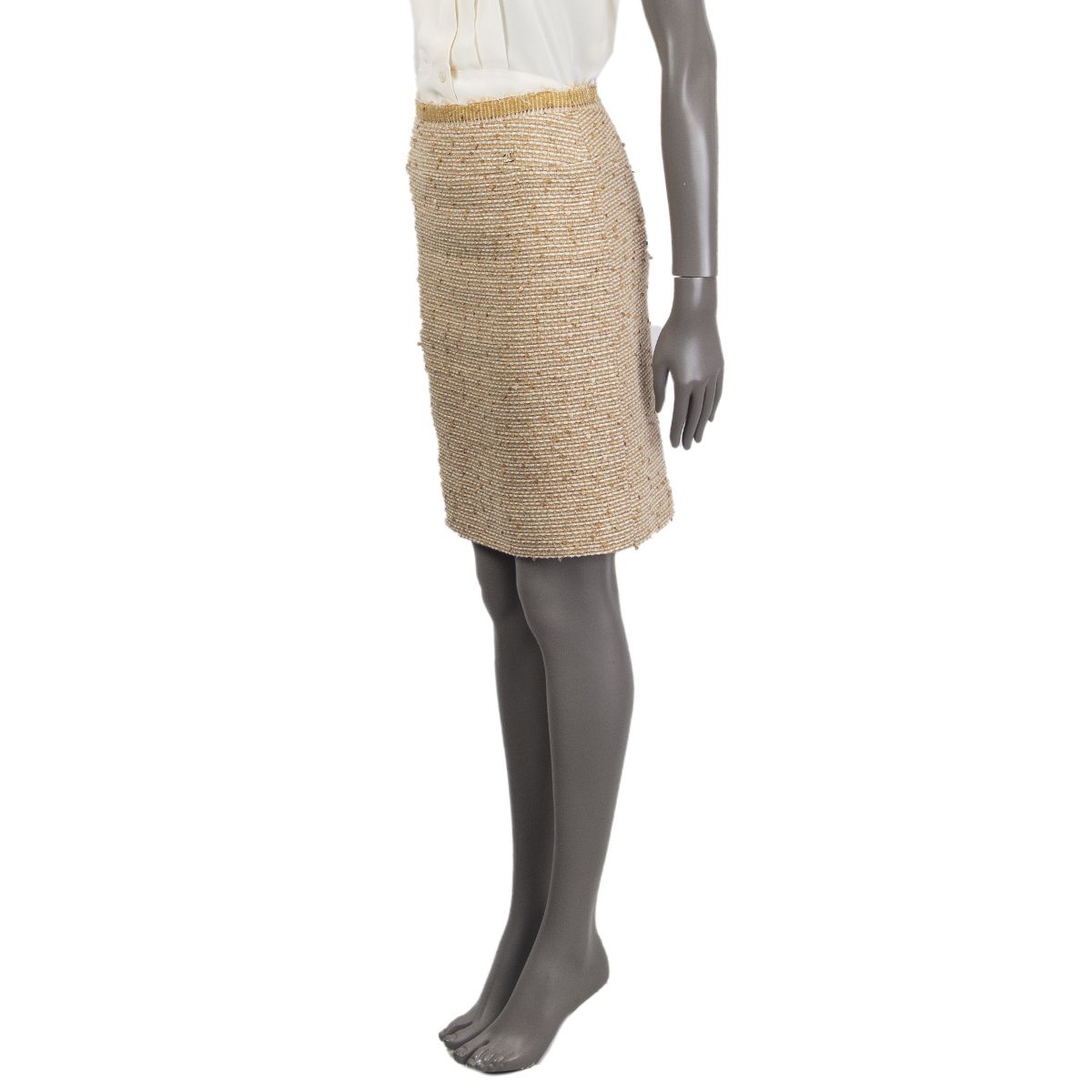 Chanel Sequin Embellished Tweed Skirt