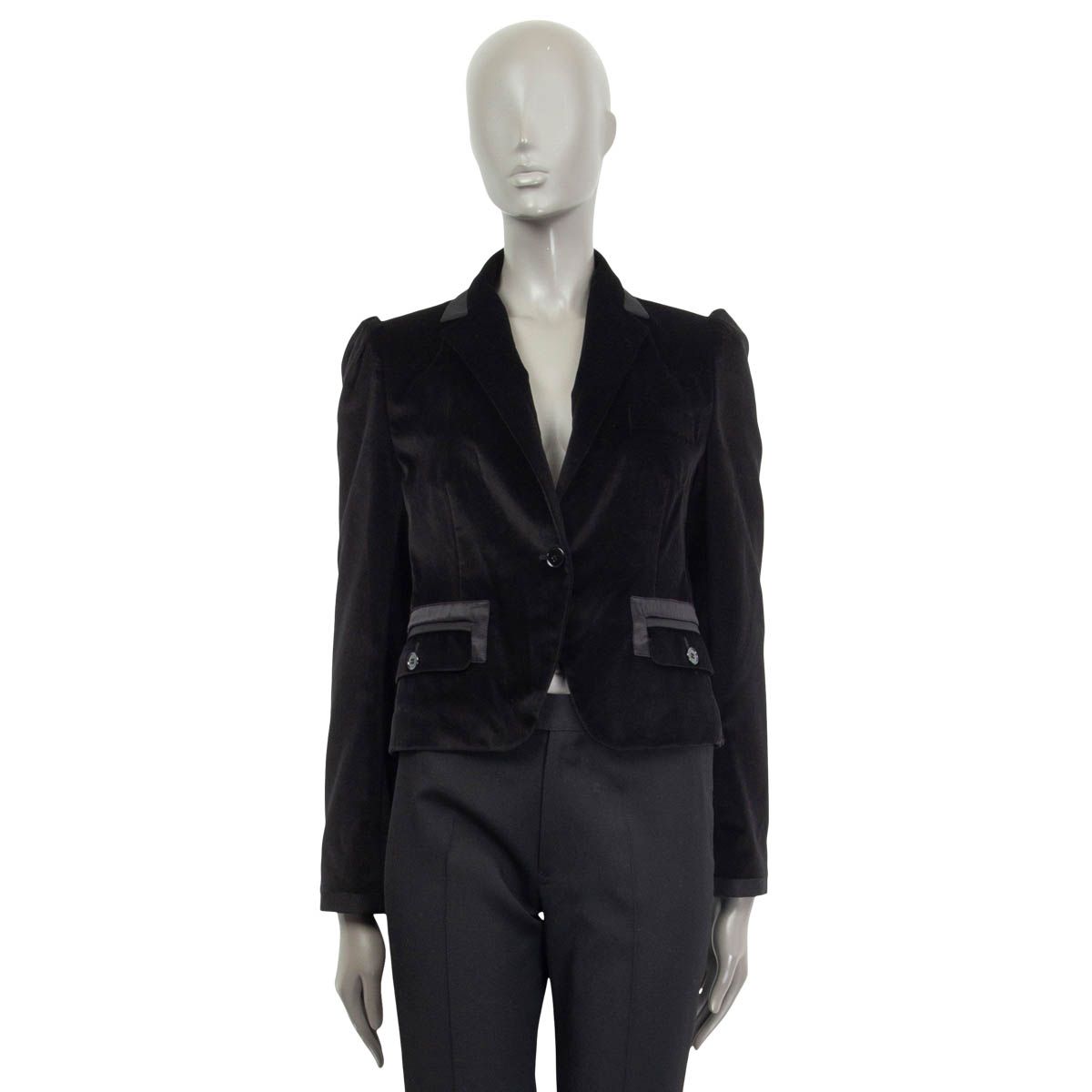 New JS Collections Silk Blend Velvet Embellished Formal evening blazer Jacket 