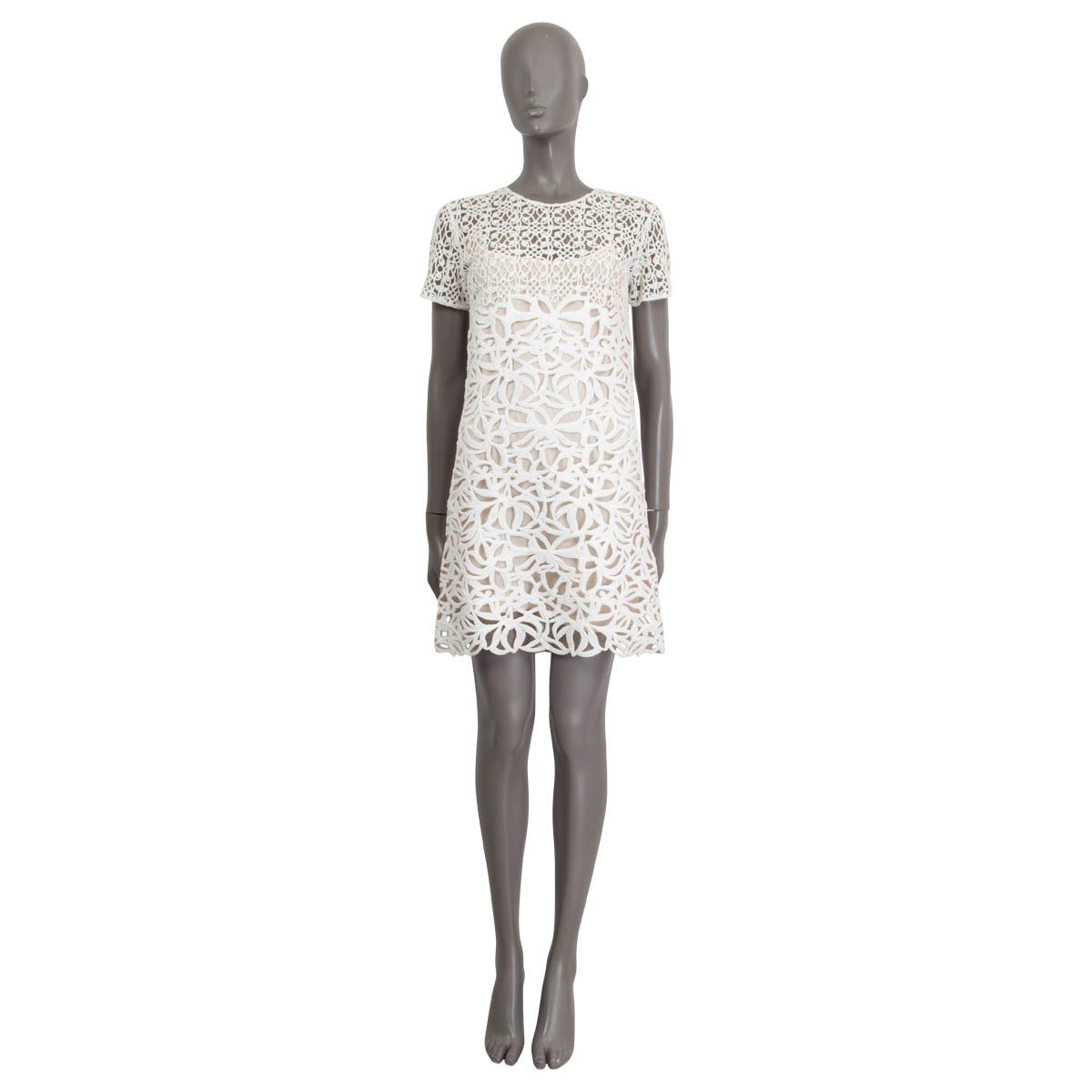 Ermanno Scervino Crochet Short-Sleeve Dress