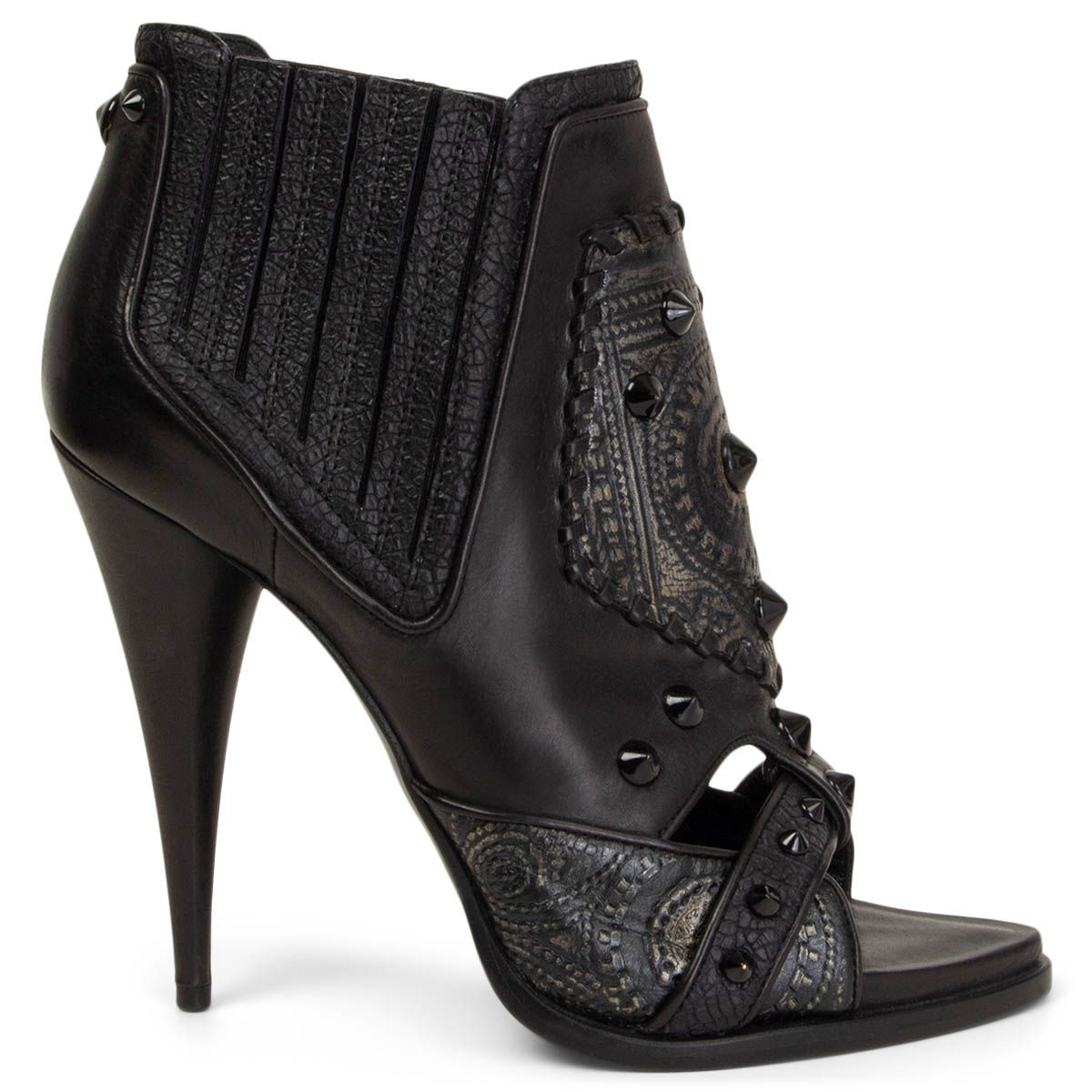 Givenchy Studded Ankle Booties Black Leather