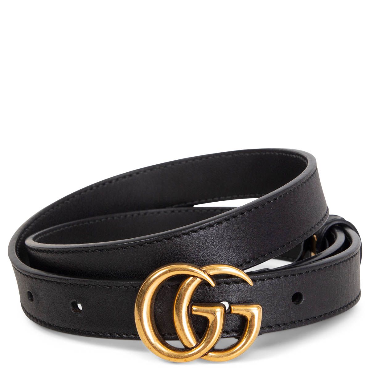 Gucci GG Marmont Thin Belt 70 Black