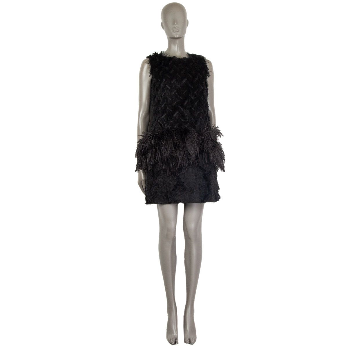 Ostrich Feather Mini Dress ...