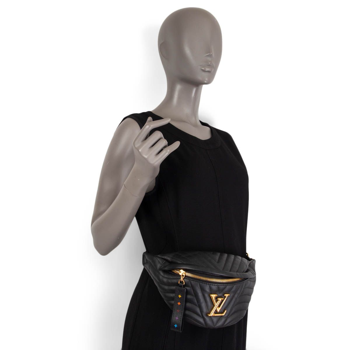 Louis Vuitton New Wave Bumbag Black in Calf Leather with Goldtone  US