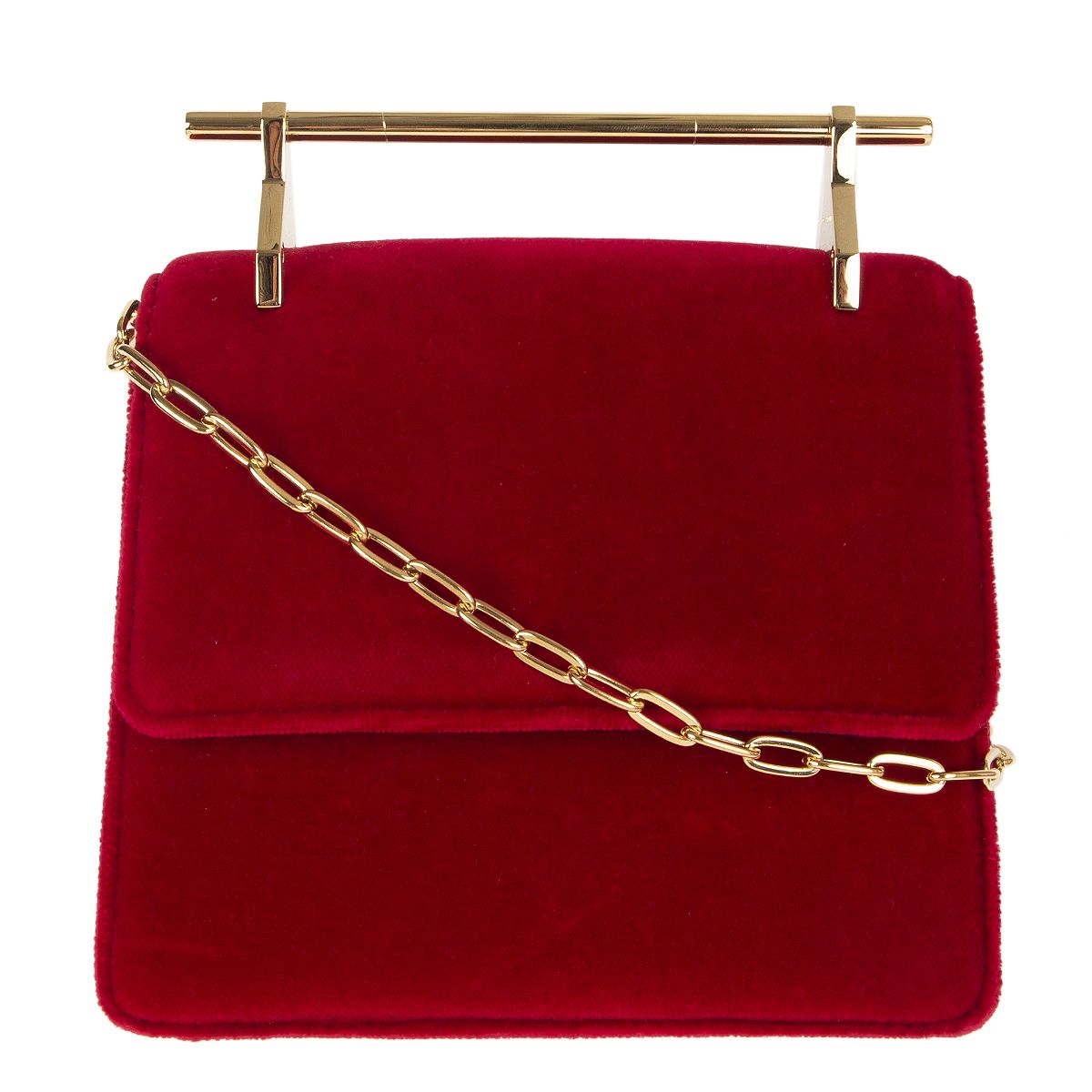 M2Malletier 'Mini Collectionneuse' Velvet Shoulder Bag