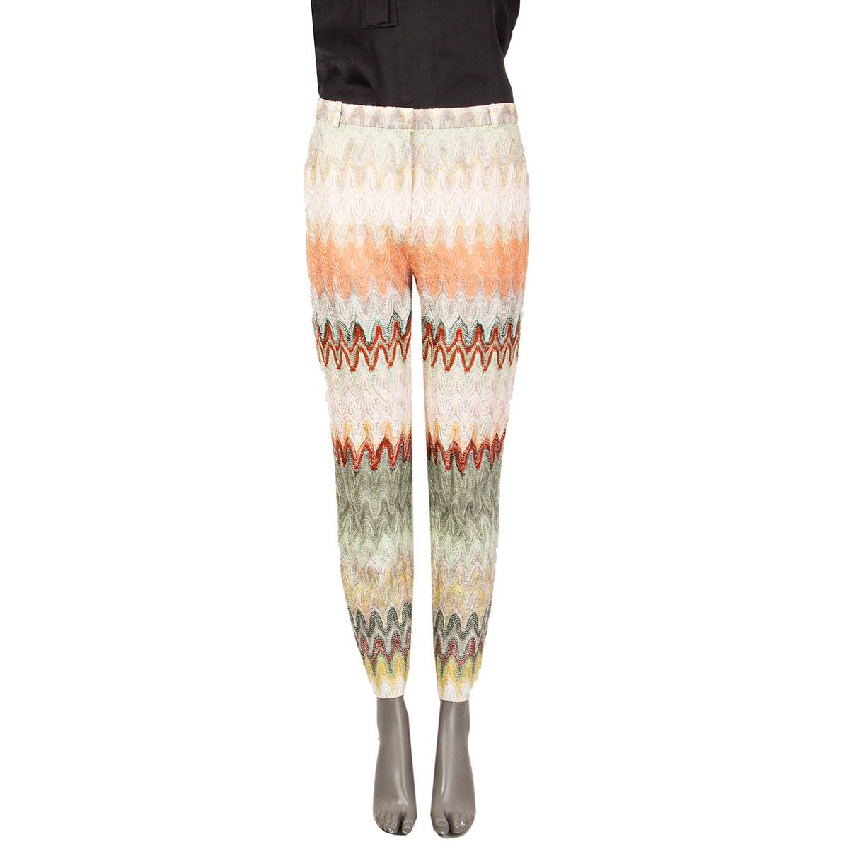 Knit Straight Pants Multicolor