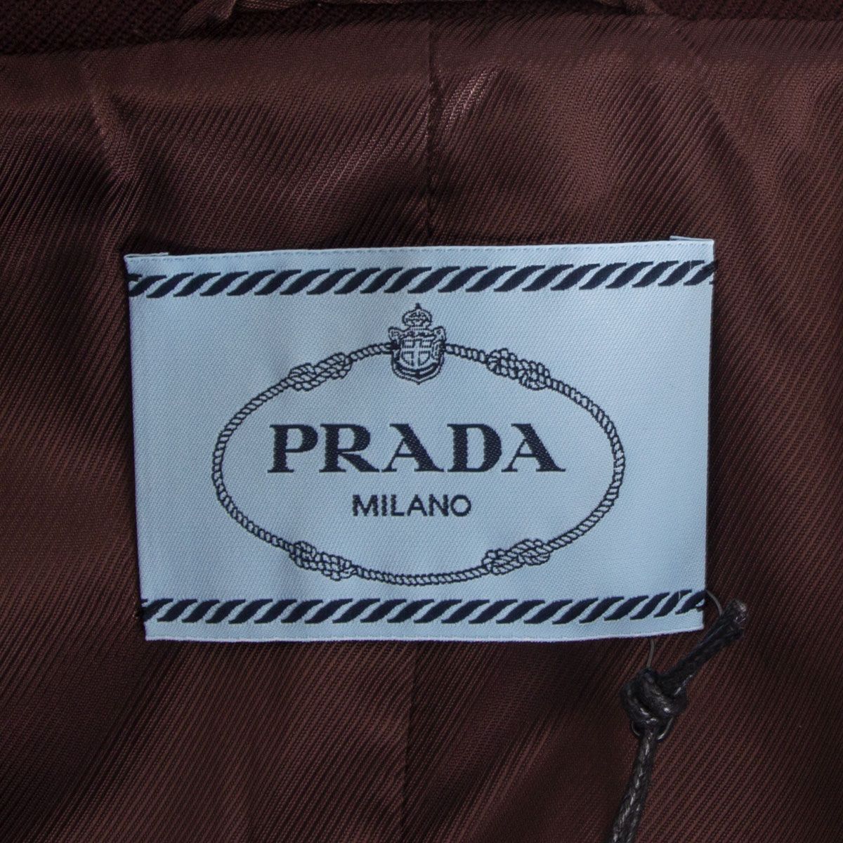 Prada Belted Oversize Fur-Collar Runway Coat