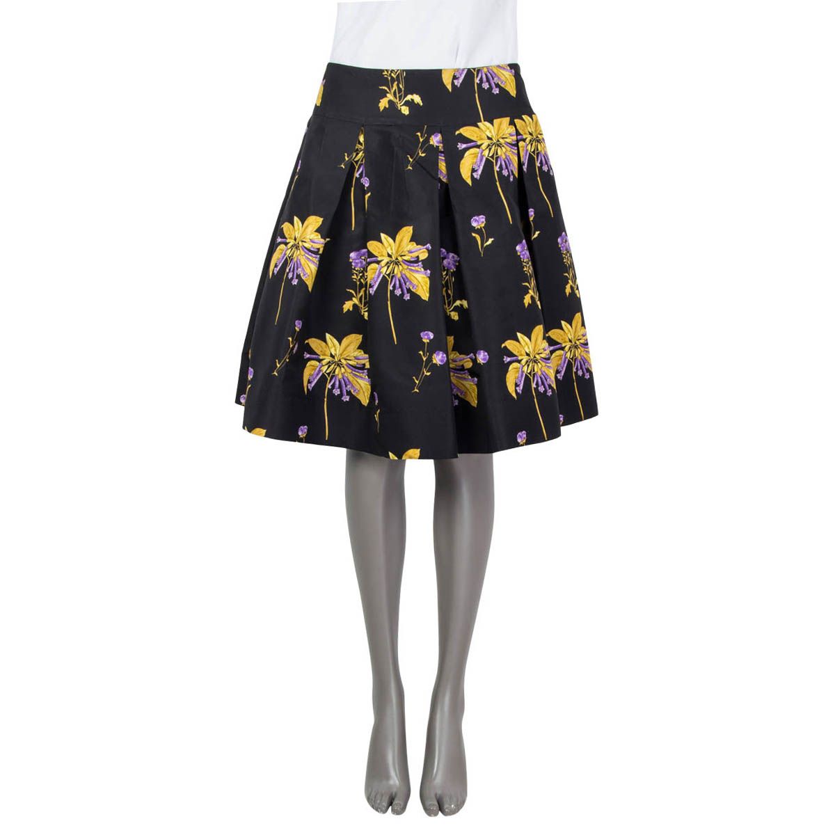 Top 75+ imagen prada floral skirt