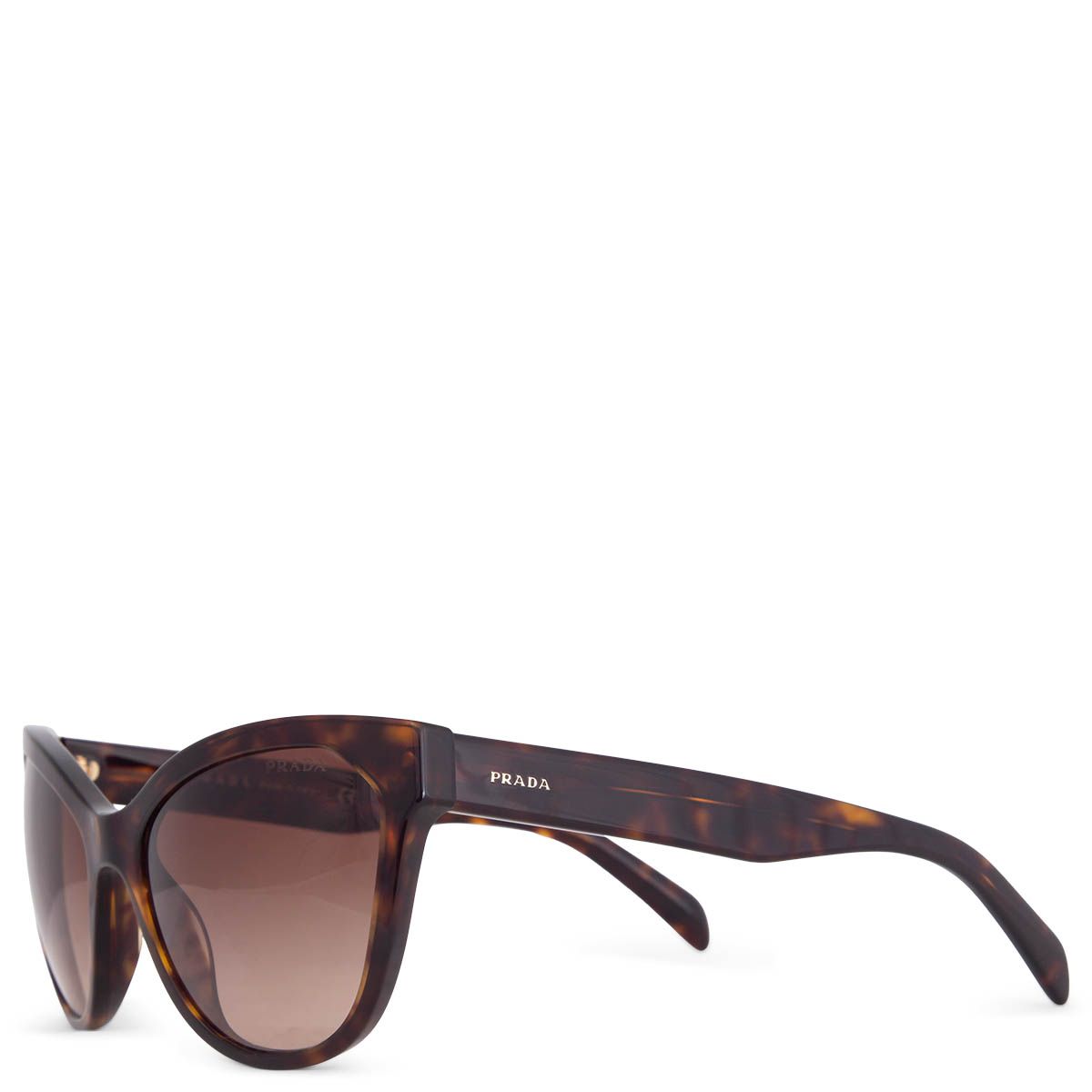 rent Sløset skrig Prada SPR 15V Tortoiseshell Cat-Eye Sunglasses Brown