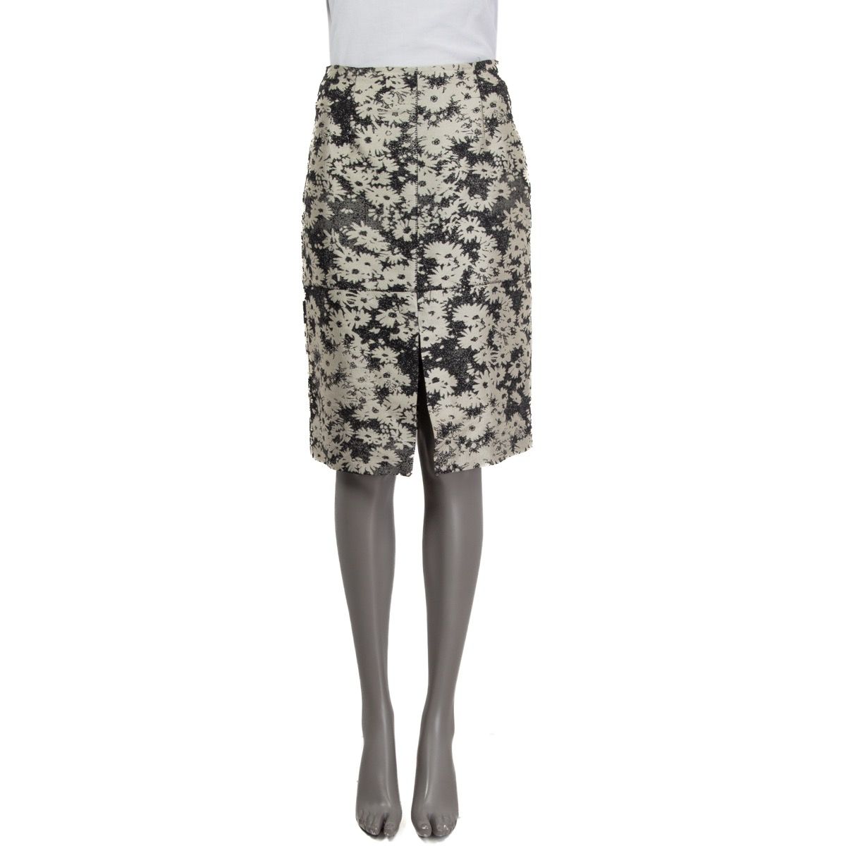 Stella McCartney Jacquard Floral Kne-Length Skirt
