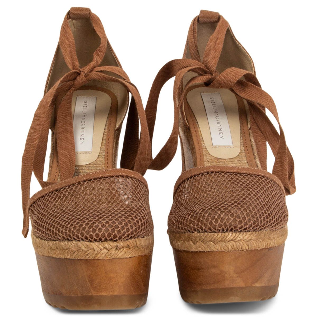 Stella McCartney Mesh and Canvas Wooden ...