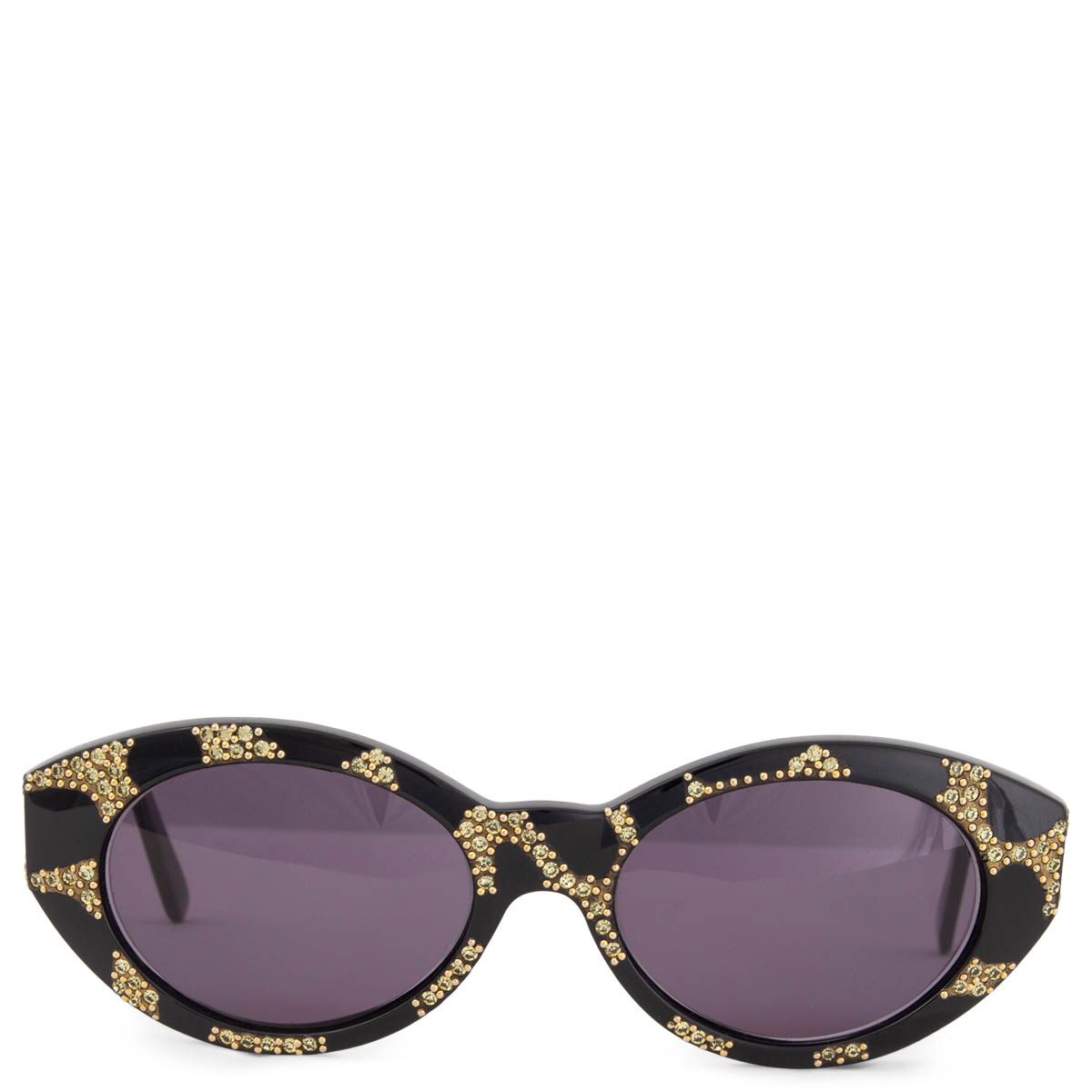 band naast bevolking Versace Vintage Medusa Sunglasses Black Gold