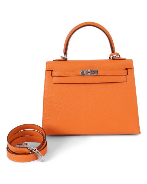 Hermès Kelly 25 Sellier Bag Epsom Orange
