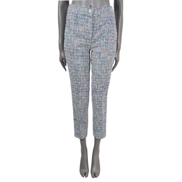 Chanel 2014 Cropped Tweed Pants 14S Multicolor