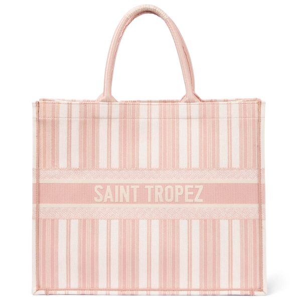 Christian Dior 2019 Dioriviera Saint Tropez Large Book Tote Blush Pink