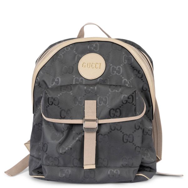 Gucci Off the Grid Leather Trim Monogram Backpack