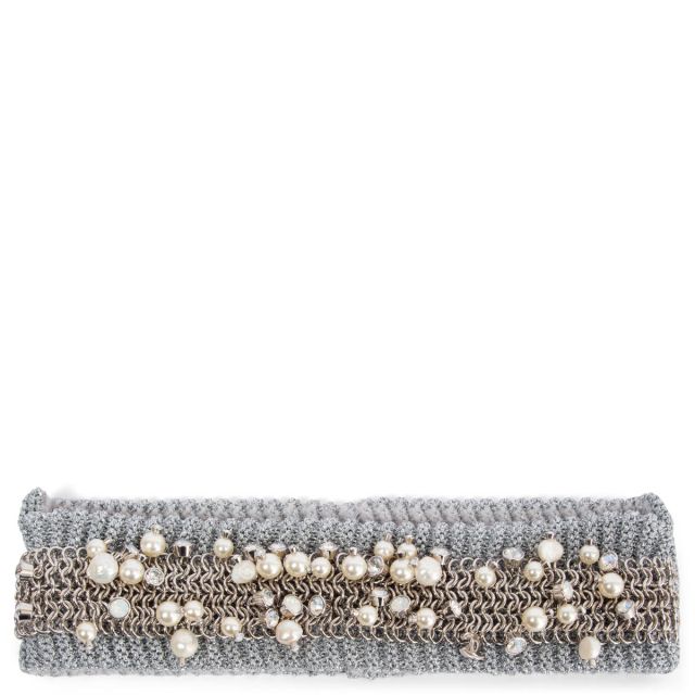 Chanel 2022 22V Faux Pearl Hair Tie A63896