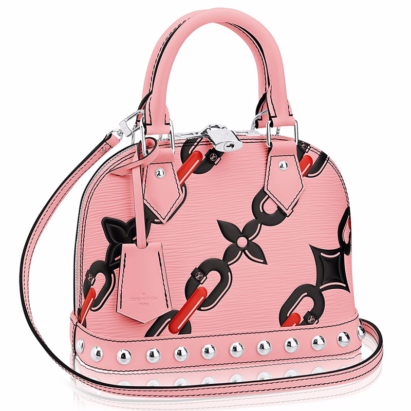 Louis Vuitton Pink Epi Chain Alma